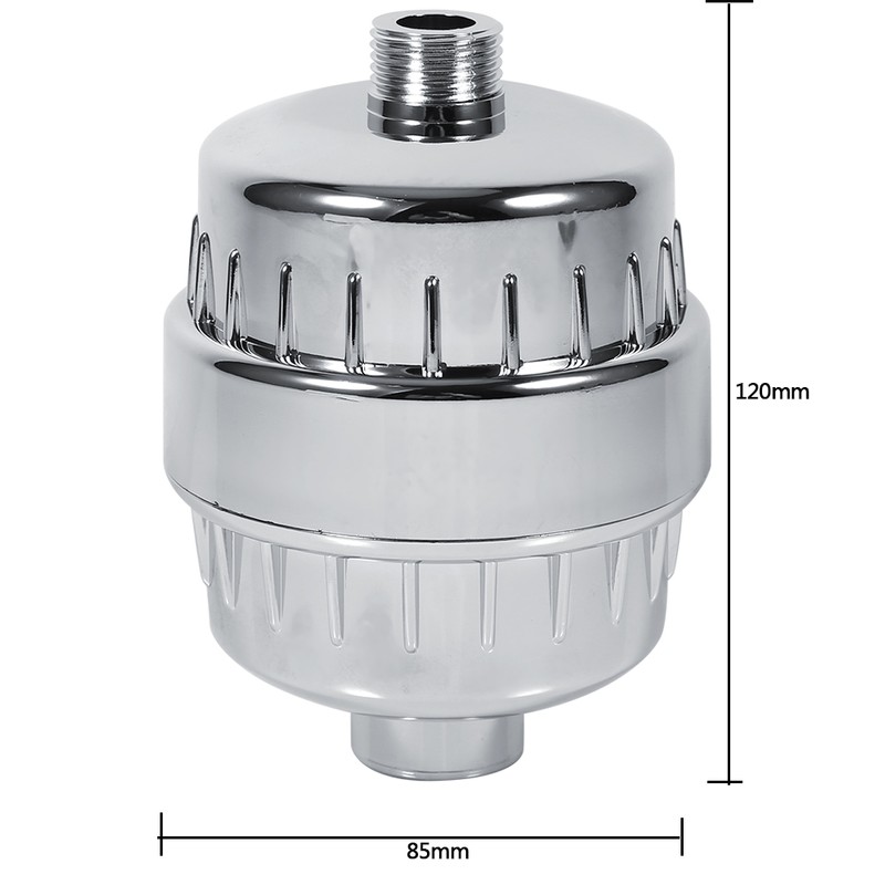 in line Bathroom Shower Filter Bathing Water Purifier Treatment Silt