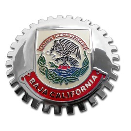 Baja California Mexico Grill Badge Emblem for Trucks and Cars