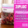 Ziploc Bolsas de almacenamiento de alimentos de cuarto de galón,
