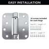 Design House Self Closing Interior/Exterior Door Hinges, 4 Inch x