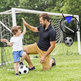 Football Goal Target Net, Pack of 2 Football Target 55 x 70 cm Football Goal Goal Wall Accessories for Football Goal Football Target Goal Wall Net for Shooting Accuracy Improvement