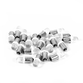 Dashboard Light Bulbs, 20Pcs LED Bulbs T11 T4W BA9S H6W 1895 1LED Auto Car LED White Dashboard Light Bulb for Turn and Side Marker Lights