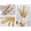 CATTREE Artificial Gold Eucalyptus, Faux Plastic Golden Plants 19" Tall