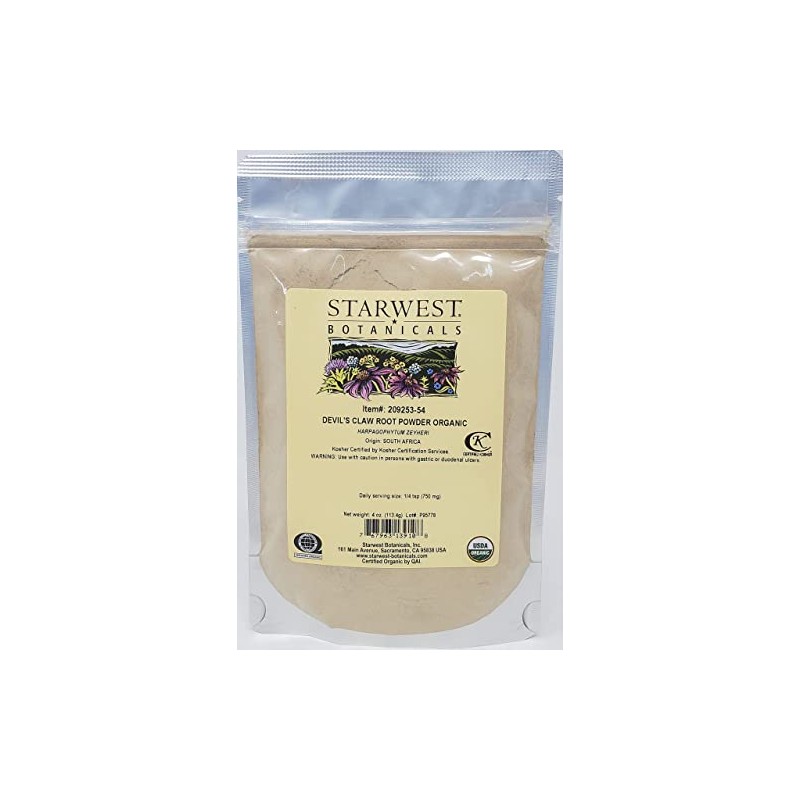 DEVIL'S CLAW ROOT PWD ORG 4OZ