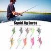 10pcs Squid Jig Hook Hard Fishing Lures Luminous Wood Fishing