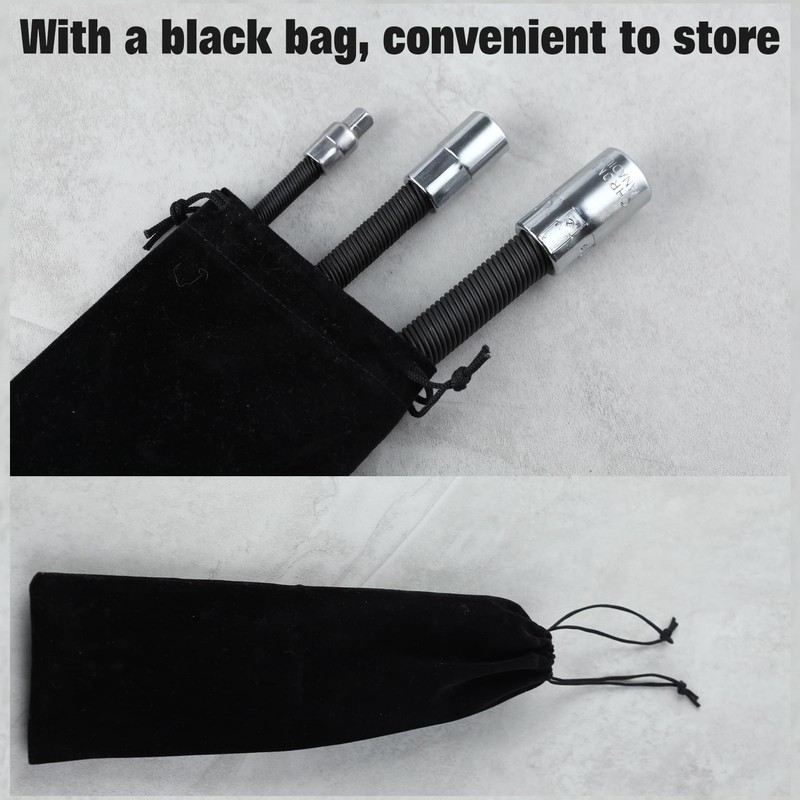 LEONTOOL Flexible Socket Extension Bar Set, Flexible Socket Extension Bar