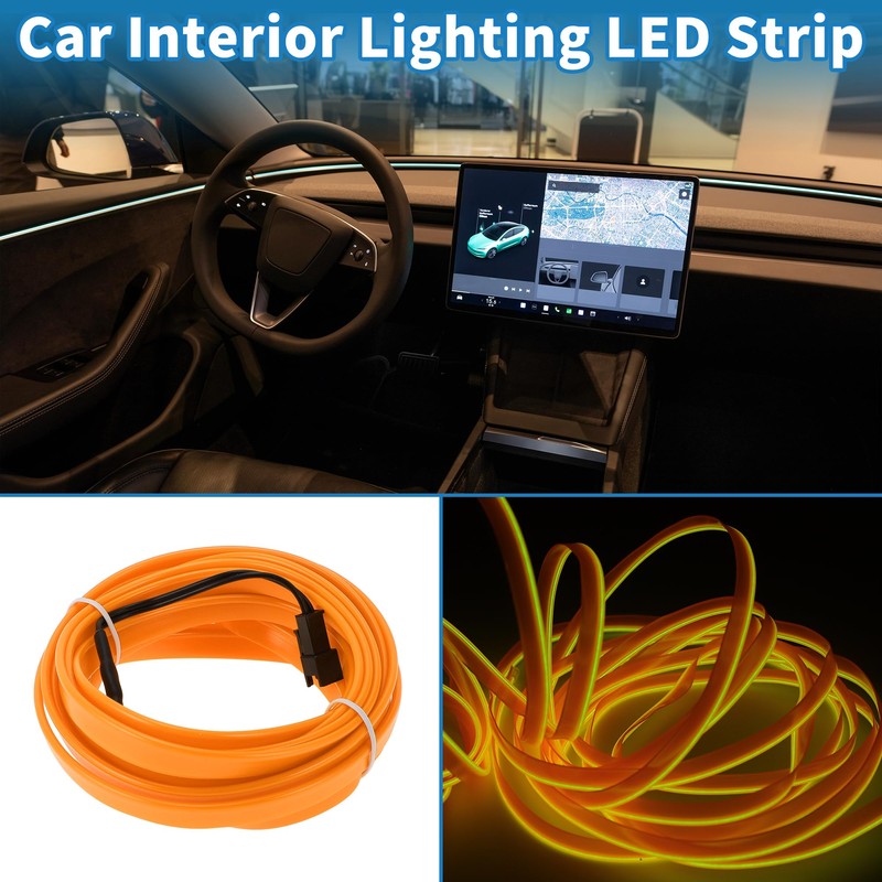 A ABSOPRO 4m EL Wire Cable LED Glow String Light