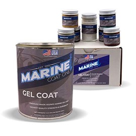 MarineCoat One Complete Repair Kit – White Gel Coat w/Color Pigment Kit (Gallon w/o Wax)