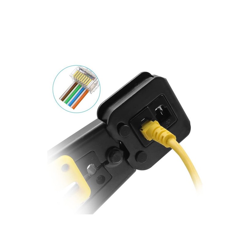 Equip 129410 Multi-Modular Crimping Tool RJ45 RJ11, RJ12 Cat.5e, Cat.6/A
