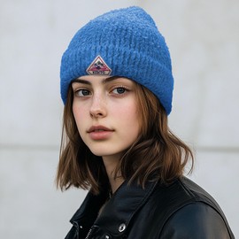 Croogo Cuffed Beanie for Men Women Soft Knit Skull Cap Warm Stocking Hats Embroidered Winter Beanie,Blue-KHAM2401