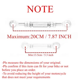 ADJUSTABLE LOWERING LINK Compatible With DR-Z400SM/S/E DR650/S/SE GSX1300R HAYABUSA KLX300 KLR650 ZX10R ZX6R KX112/KX80/KX120 KX85 (Blue)