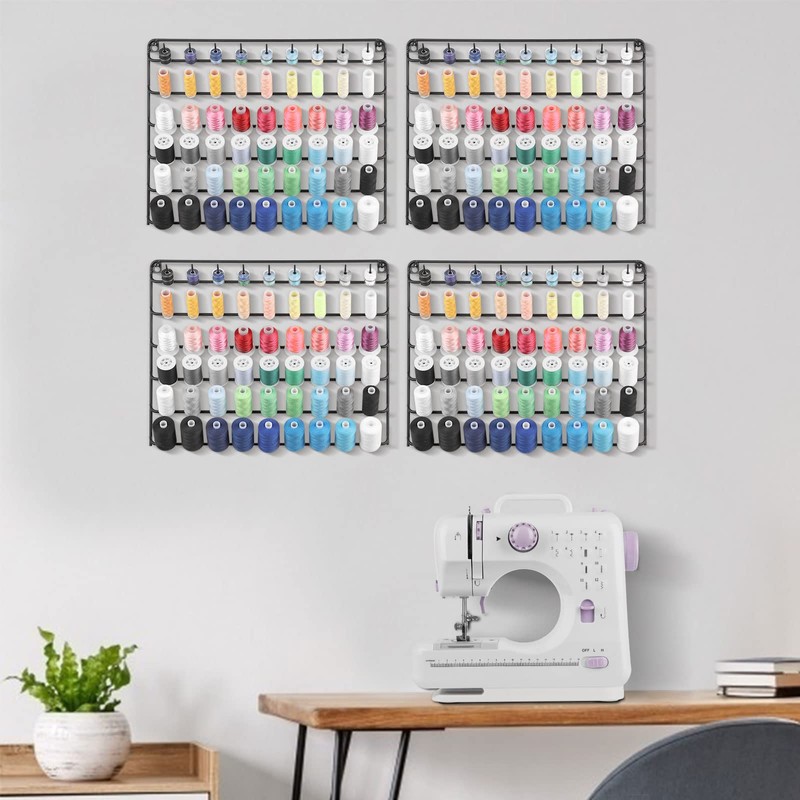 YBING Thread Holder Wall 54 Spools Sewing Thread Rack Wall