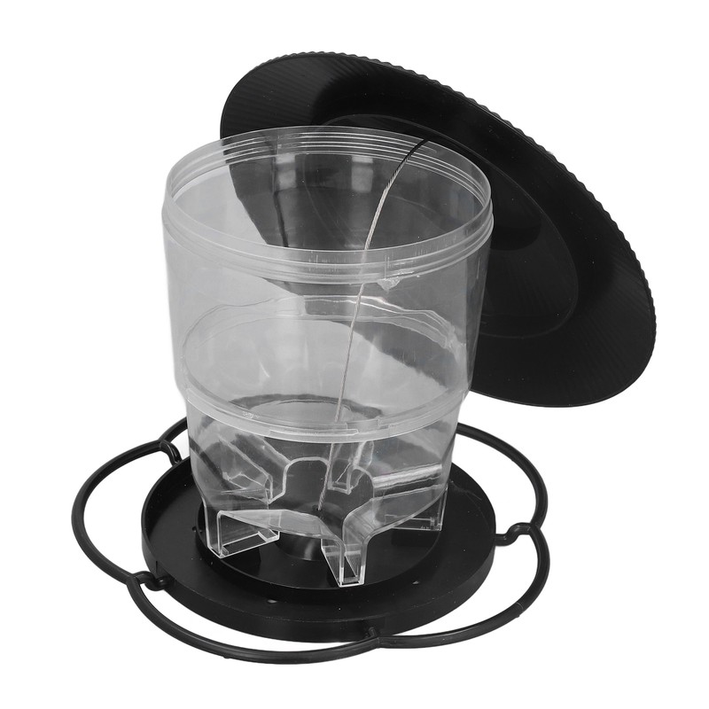 Bird Feeder 1L Durable ABS Easy Filling Transparent Container Portable