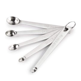 Leadigol Measuring Spoons Set Kitchen Tools Home Supplies with Scale for Baking Coffee Kitchen Measuring Set Tools Fits in Spice Jar