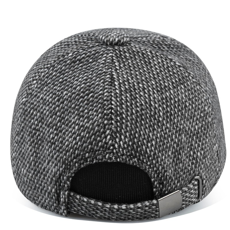 Clakllie Men's Winter Warm Woolen Peaked Baseball Cap Hat with
