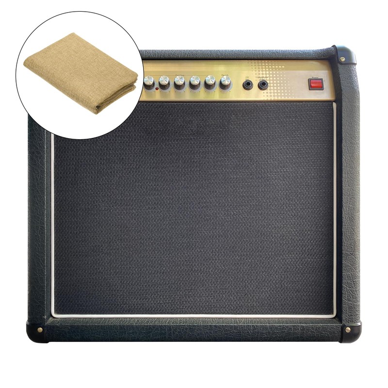 sourcing map Camel Speaker Mesh Grill Cloth (not Cane Webbing)