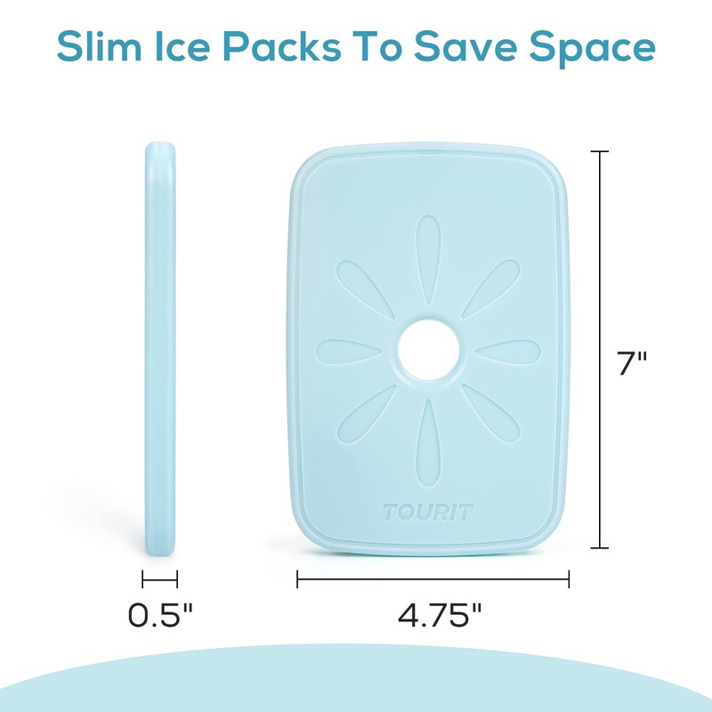 TOURIT Ice Packs for Lunch Boxes/Bags and Coolers, Lunch Box