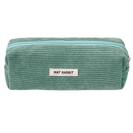 Larfraecy Pencil Case Corduroy Fabric Pencil Case Pencil Case Corduroy School Pencil Case Pencil Case for Girls Boys Teenagers Adults School Office Portable Grass Green