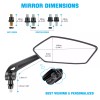 KEEPDSGN For Victory Vegas 8 Ball/Jackpot Black Motorcycle Rear View