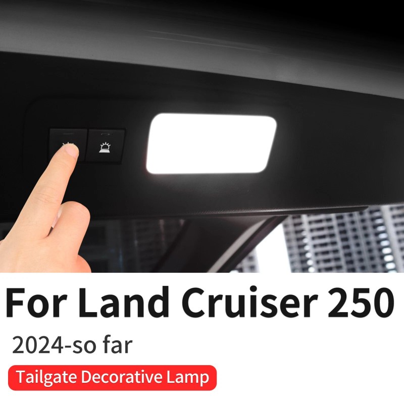 Lallker Tailgate Warning lamp Accessories 2024 2025 for Toyota Land