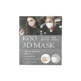 KOO 3D MASK ベージュホワイト 30枚入
