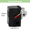 Air Compressor Pressure Switch 95-125 PSI Control Unloader, LF10-4H 95-125