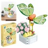 ARONRAVE Flower Building Blocks Set, Clamping Blocks Flowers Artificial Flowers