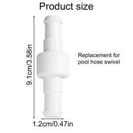Gosknor 3pcs 180, 280, 380 Pool Cleaner Ball Bearing Hose Swivel Combo Kit Replacement with 6 Connector Nuts for Polaris D20, 180, 280, 380, 480 PRO, 3900 Sport Parts Accessories