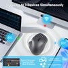 mouse ergonómico, mouse inalámbrico vertical Bluetooth, mouse óptico recargable con