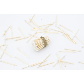2” Inch Long Wooden Refill Matchsticks with Strike Stickers - Safety Matches Wholesale Bulk Loose by Chandler Studio (White, 100 Pieces)