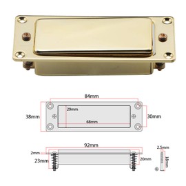 Swhmc Professional Humbucker Guitar Neck Bridge Pickup for LP Guitar, Mini Guitar, Echo Organ, Cigar Box Guitar