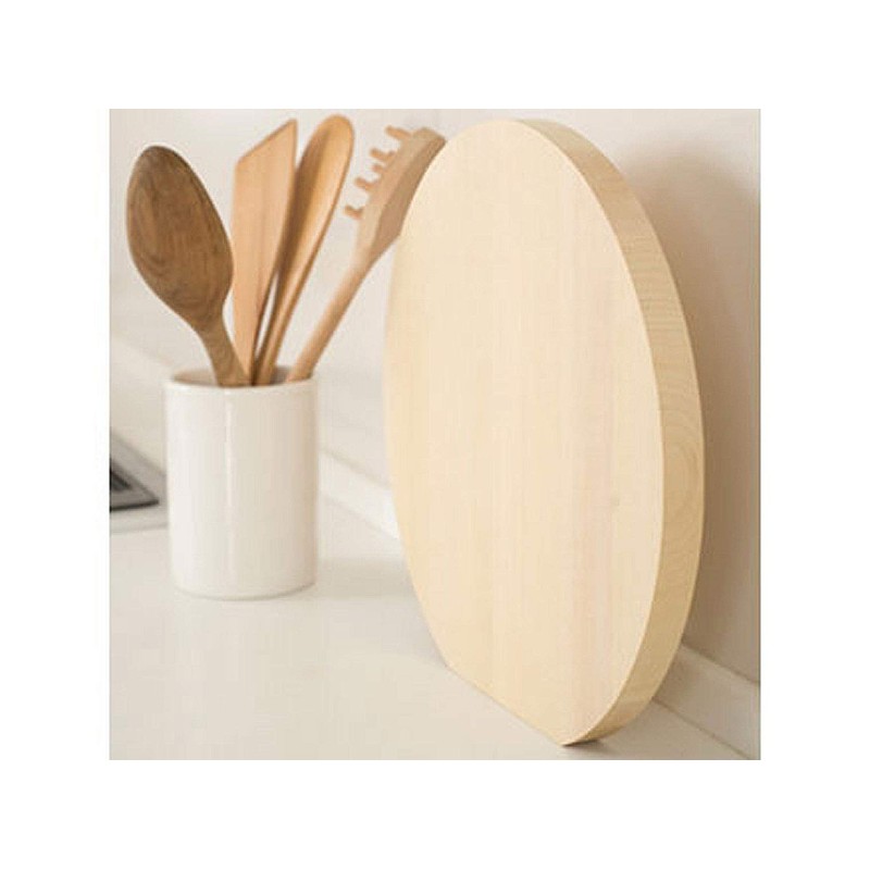Umezawa 292407 Wooden Cutting Board, Aomori Hiba, Round, Small, Diameter