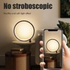 25CM Circular LED Bedroom Table Lamp Dimmable Round Decorative Night