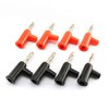 RLECS 8pcs Stackable Solderless Banana Plugs 4MM (4pcs Red +