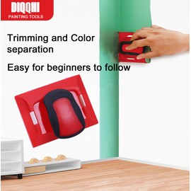 DIQQHI Paint Edger Trimmer with 2 Replacement Pads | Paint & Trim Tool for Walls, Ceilings, Corners, and Edges