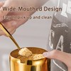 10.5oz Gold Stainless Steel Sugar Bowl with Lid and Spoon,
