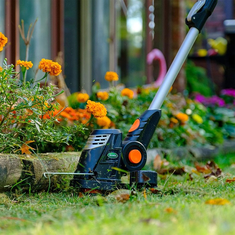 Scotts LST02012S 20-Volt 12-Inch Cordless String Trimmer, 2.0Ah Battery and