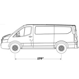 Northeastern Exhaust | Direct-Fit Exhaust Tail Pipe Compatible for Dodge Sprinter 2500 2007-2009 | Mercedes Sprinter 2500 2010-2014 3.0L | 170 WB" | Free Clamps and Sleeve Included