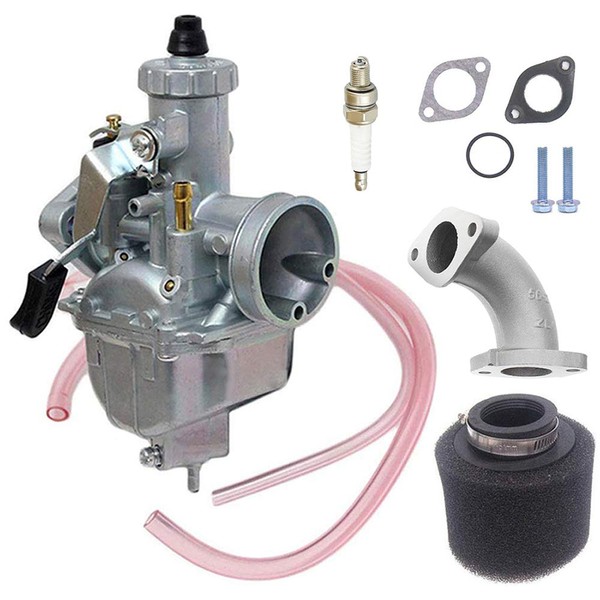 VM22 26m Carburetor with Air Filter Intake Compatible with Pipe Pit Dirt Bike Motorcycle 110cc 125cc 140cc Lifan YX Zongshen Pit Dirt Bike CRF70 XR50 KLX BBR Apollo Thumpstar Braaap Atomic DHZ SSR