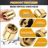 BHHTBB Brass Check Valve 1 1/2 Inch DN40 Backflow Preventer