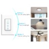 Nexete Smart Wi-Fi Triple Light Switch,3 Individual Single Pole Switch,Remote