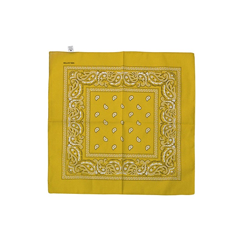 Harrys-Collection Men's Neckerchief - Yellow - Yellow - One size
