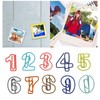 100 Cute Number Style Paper Clips Durable Metal File Organizer
