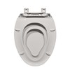 Toilet Seats Elongated,19" Extra Long Toilet Seat,Built-In Potty Training Seat
