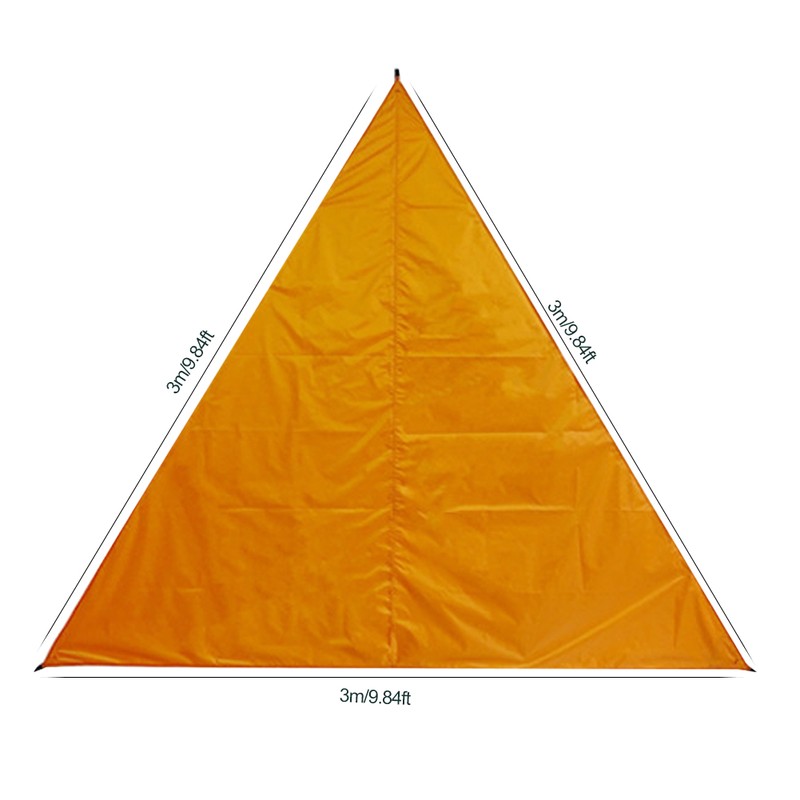 Outdoor Sun Shade Sail Triangle Canopy UV Resistant Waterproof Portable