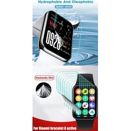 Snailcanfly Hydrogel Film 5 Pieces for Honor Watch 5 1.85 Inch Smart Watch Transparent TPU Film Screen Protector Screen Protector Touch Sensitive HD Clear Ultra Thin Self-Healing