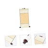 IWOWHERO 2pcs Chinese Calligraphy Blank Scroll Paper for Painting Hanging