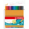 Fineliner - STABILO point 88 - Pack of 18 -