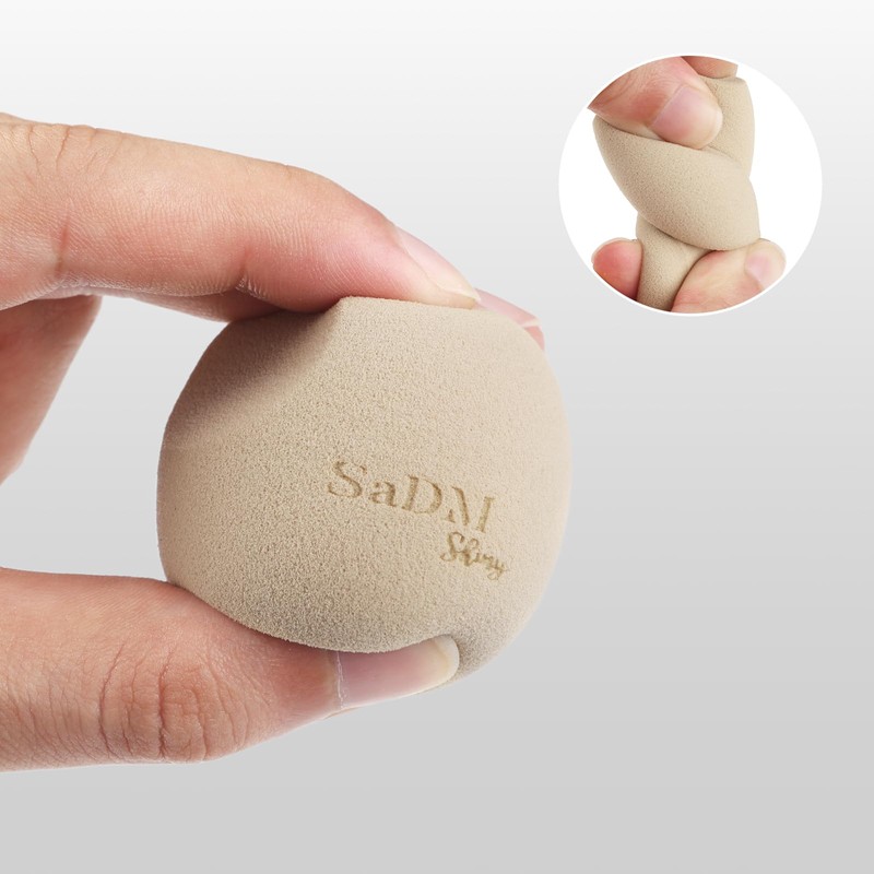 Champagne Gold Angled Corner Makeup Sponge | Precision Blender