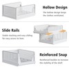 Proarea Stackable Closet Storage Bins, 5 Pack Closet Organizers and